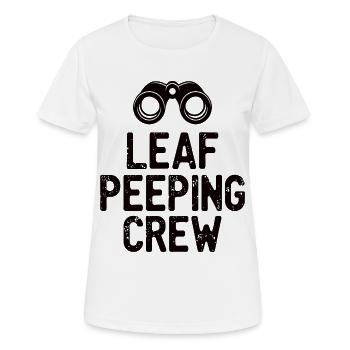 Citation de Leaf Peeping Crew - T-shirt respirant Femme - blanc - Devant - AI Model Female 172 dark (172cm)