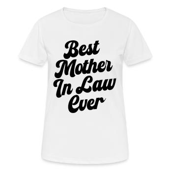 Meilleure belle-mère de tous les temps - T-shirt respirant Femme - blanc - Devant - AI Model Female 172 dark (172cm)