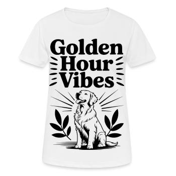 Stimmung zur Goldenen Stunde - Frauen T-Shirt atmungsaktiv - Weiß - Vorne - AI Model Female 172 dark (172cm)