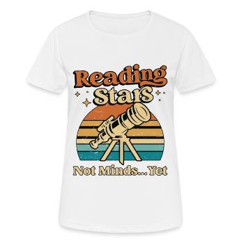 Astrologer Reading Stars Not Minds Fortune Telling - Women's Breathable T-Shirt - white - Front - AI Model Female 172 dark (172cm)