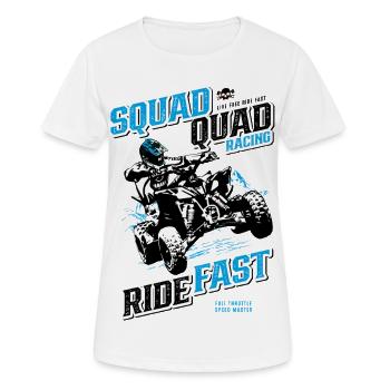 Quad Racing Geschwindigkeit - Frauen T-Shirt atmungsaktiv - Weiß - Vorne - AI Model Female 172 dark (172cm)