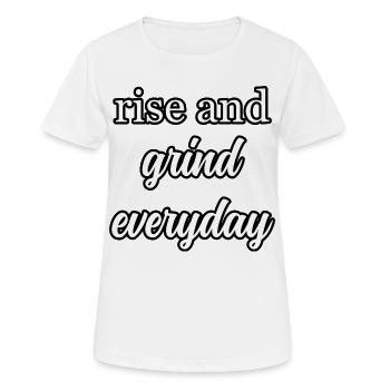 Chase Dreams with Passion Inspirational Mantra	 - Women's Breathable T-Shirt - white - Front - AI Model Female 172 dark (172cm)