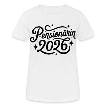 Pensioner 2026 - Women's Breathable T-Shirt - white - Front - AI Model Female 172 dark (172cm)