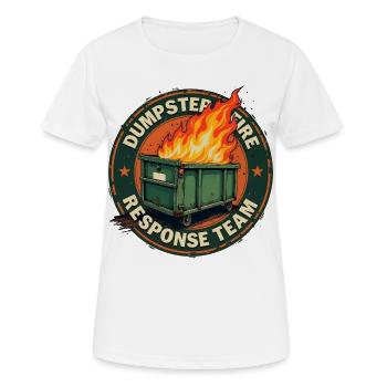 Dumpster Fire - Response Team - Women's Breathable T-Shirt - white - Front - AI Model Female 172 dark (172cm)