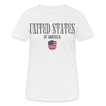 American pride, minimalist sleek design - Women's Breathable T-Shirt - white - Front - AI Model Female 172 dark (172cm)
