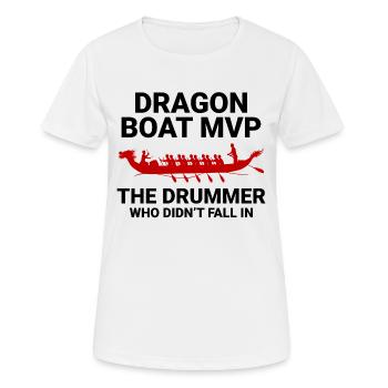 Tambour de bateau-dragon - T-shirt respirant Femme - blanc - Devant - AI Model Female 172 dark (172cm)