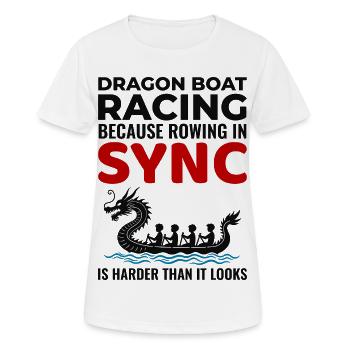 Synchronized Paddling Unity  - Women's Breathable T-Shirt - white - Front - AI Model Female 172 dark (172cm)