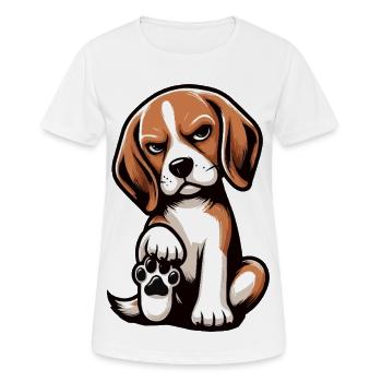 Beagle Propriétaire de Beagle Propriétaire de Beagle chien beagle - T-shirt respirant Femme - blanc - Devant - AI Model Female 172 dark (172cm)