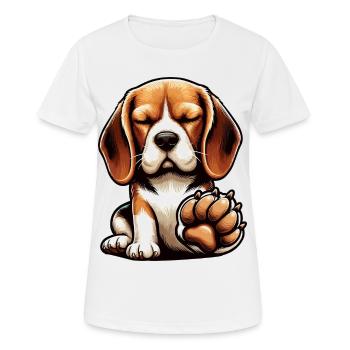 Beagle Propriétaire de Beagle Propriétaire de Beagle chien beagle - T-shirt respirant Femme - blanc - Devant - AI Model Female 172 dark (172cm)