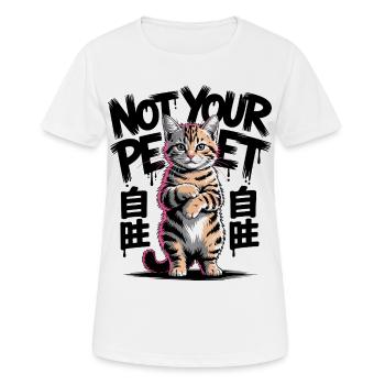 Nicht Ihre Hauskatze - Frauen T-Shirt atmungsaktiv - Weiß - Vorne - AI Model Female 172 dark (172cm)