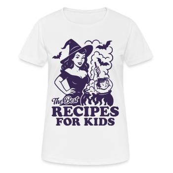 Les meilleures recettes pour les enfants - T-shirt respirant Femme - blanc - Devant - AI Model Female 172 dark (172cm)