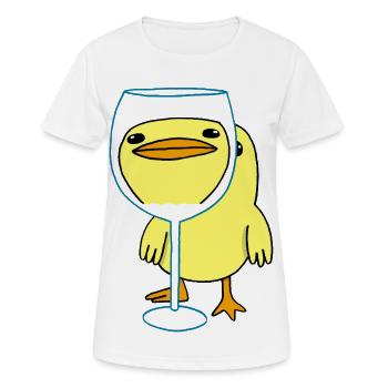 Cute Chick - Women's Breathable T-Shirt - white - Front - AI Model Female 172 dark (172cm)