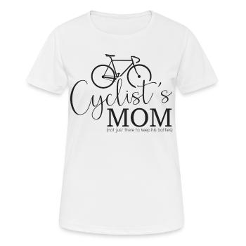 Cyclist's Mom - T-shirt respirant Femme - blanc - Devant - AI Model Female 172 dark (172cm)