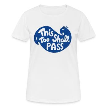 This Too Shall Pass Wave - Women's Breathable T-Shirt - white - Front - AI Model Female 172 dark (172cm)