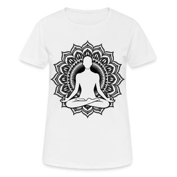 Spirituelle energie chakra - Frauen T-Shirt atmungsaktiv - Weiß - Vorne - AI Model Female 172 dark (172cm)