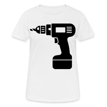 Drill - Women's Breathable T-Shirt - white - Front - AI Model Female 172 dark (172cm)