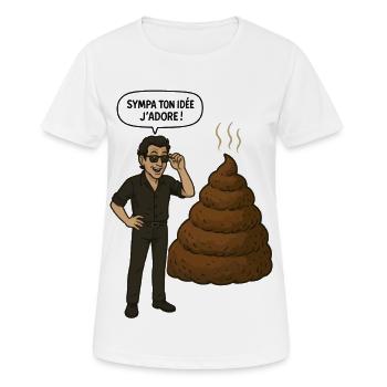 Schöne Ideen, schlechte Ideen, ironischer Humor - Frauen T-Shirt atmungsaktiv - Weiß - Vorne - AI Model Female 172 dark (172cm)