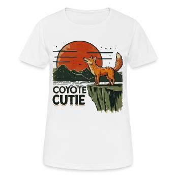 Coyote cutie - Women's Breathable T-Shirt - white - Front - AI Model Female 172 dark (172cm)