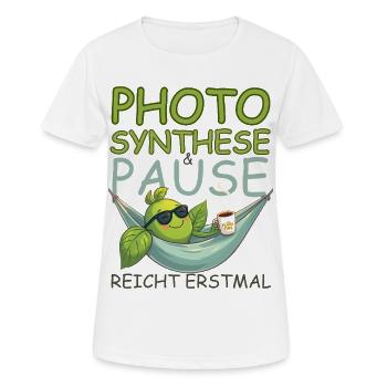 Pause, café, soleil, ça suffit ! - T-shirt respirant Femme - blanc - Devant - AI Model Female 172 dark (172cm)