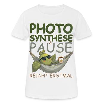 Pause, café, soleil, ça suffit ! - T-shirt respirant Femme - blanc - Devant - AI Model Female 172 dark (172cm)