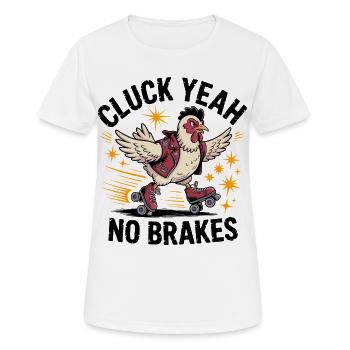 Poussin de Roller Derby Ailé - T-shirt respirant Femme - blanc - Devant - AI Model Female 172 dark (172cm)