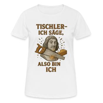 Charpentier disant drôle charpentier disant cadeau - T-shirt respirant Femme - blanc - Devant - AI Model Female 172 dark (172cm)