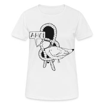 AHOI Mouette - T-shirt respirant Femme - blanc - Devant - AI Model Female 172 dark (172cm)