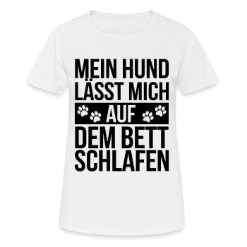 Chien Propriétaire de chien Propriétaire de chien Amoureux des chiens - T-shirt respirant Femme - blanc - Devant - AI Model Female 172 dark (172cm)