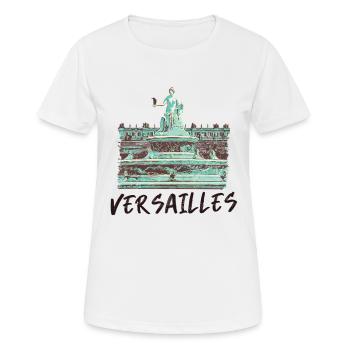 Versailles célèbre Fontaine baroque - T-shirt respirant Femme - blanc - Devant - AI Model Female 172 dark (172cm)