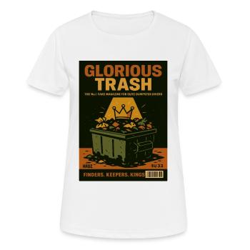 Glorreicher Müll Container Magazin - Frauen T-Shirt atmungsaktiv - Weiß - Vorne - AI Model Female 172 dark (172cm)