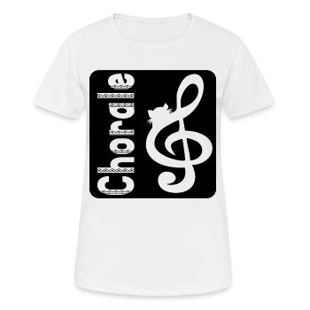 Chorale Chats - T-shirt respirant Femme - blanc - Devant - AI Model Female 172 dark (172cm)