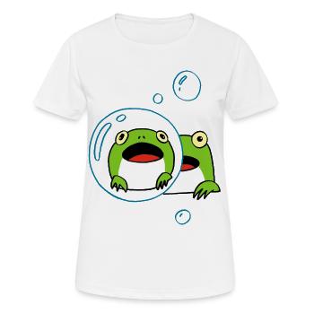 Frog manga - Women's Breathable T-Shirt - white - Front - AI Model Female 172 dark (172cm)