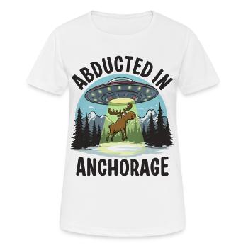Enlevé à Anchorage - T-shirt respirant Femme - blanc - Devant - AI Model Female 172 dark (172cm)
