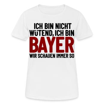 Je ne suis pas en colère, je suis Bavarois - T-shirt respirant Femme - blanc - Devant - AI Model Female 172 dark (172cm)