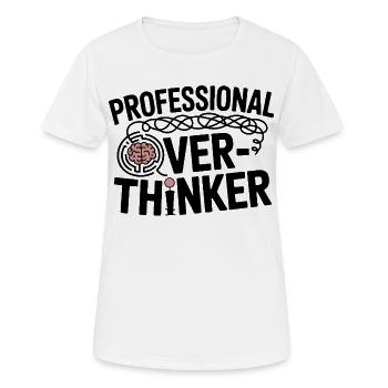 Professional head thinker - Women's Breathable T-Shirt - white - Front - AI Model Female 172 dark (172cm)