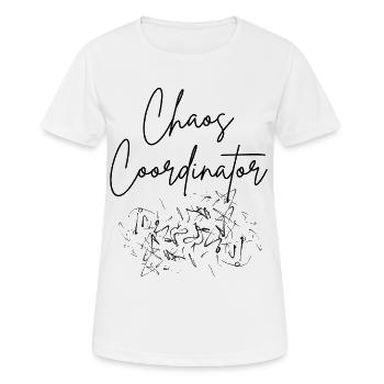 Coordinateur du Chaos - T-shirt respirant Femme - blanc - Devant - AI Model Female 172 dark (172cm)