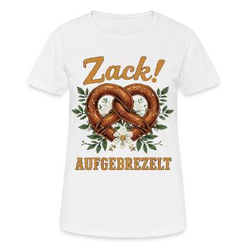 Pretzel Bavaria Dressed Up Pretty Beer Bavarian - Women's Breathable T-Shirt - white - Front - AI Model Female 172 dark (172cm)