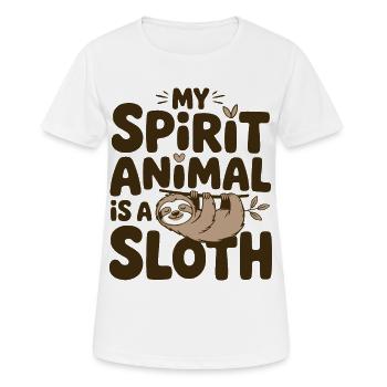 My Spirit Animal: Sloth - Women's Breathable T-Shirt - white - Front - AI Model Female 172 dark (172cm)