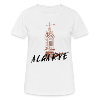 Typischer Algarve-Kamin in Portugal - Frauen T-Shirt atmungsaktiv - Weiß - Vorne - AI Model Female 172 dark (172cm)