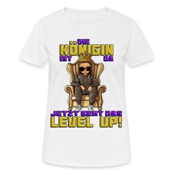 Il me tend la manette que la reine veut jouer - T-shirt respirant Femme - blanc - Devant - AI Model Female 172 dark (172cm)