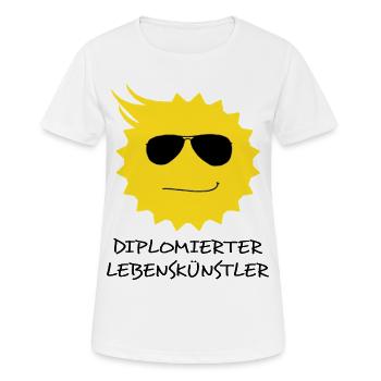 Bon vivant - T-shirt respirant Femme - blanc - Devant - AI Model Female 172 dark (172cm)