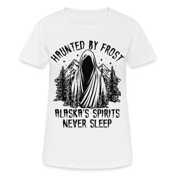 Hooded Frost Spirit of Alaska - Frauen T-Shirt atmungsaktiv - Weiß - Vorne - AI Model Female 172 dark (172cm)