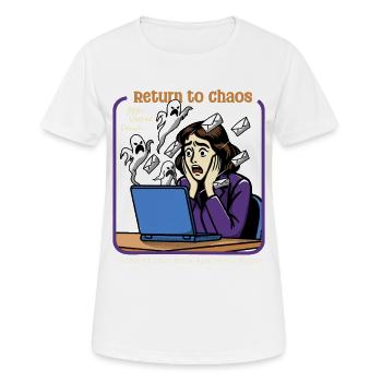 Return to Chaos - Women's Breathable T-Shirt - white - Front - AI Model Female 172 dark (172cm)