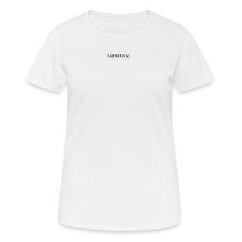 Sabbatique - T-shirt respirant Femme - blanc - Devant - AI Model Female 172 dark (172cm)