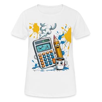 Crétacé Chaos Mathématiques - T-shirt respirant Femme - blanc - Devant - AI Model Female 172 dark (172cm)