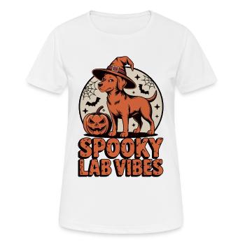 Spooky Foxred Labrador Halloween - Women's Breathable T-Shirt - white - Front - AI Model Female 172 dark (172cm)