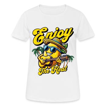 Zitronenlimonade Zitronen Zitrusfrüchte Geschenk - Frauen T-Shirt atmungsaktiv - Weiß - Vorne - AI Model Female 172 dark (172cm)