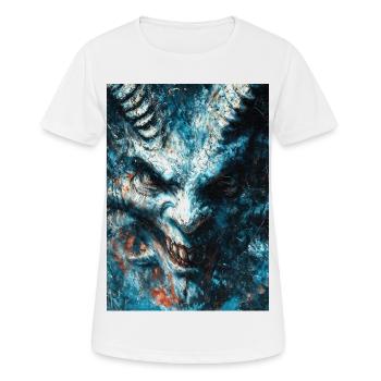 Fierce Icewyrm Portrait - Women's Breathable T-Shirt - white - Front - AI Model Female 172 dark (172cm)