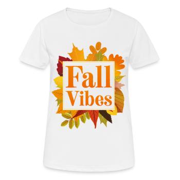 Fall Vibes - Women's Breathable T-Shirt - white - Front - AI Model Female 172 dark (172cm)
