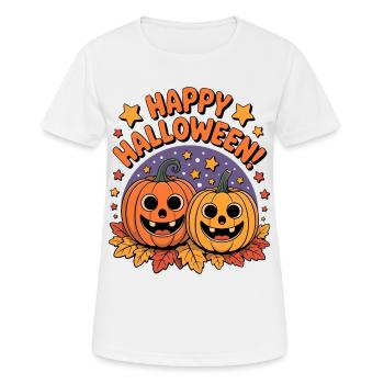Cartoon Pumpkin Friends Halloween - Women's Breathable T-Shirt - white - Front - AI Model Female 172 dark (172cm)
